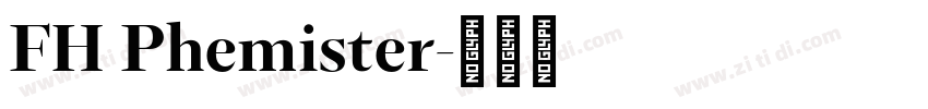 FH Phemister字体转换